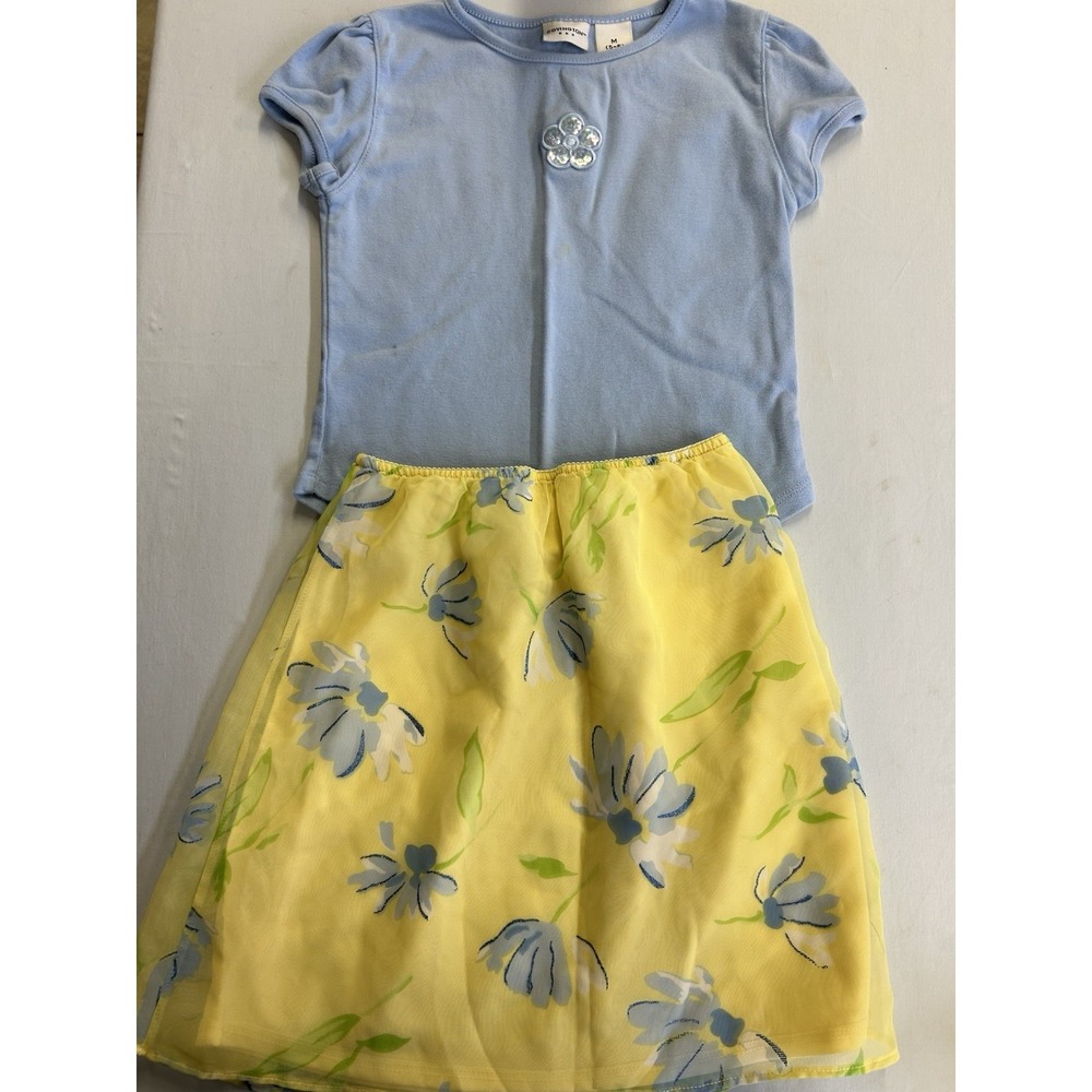 Vintage Girls 2 Pc Outfit Shirt And Skirt Size Youth 5